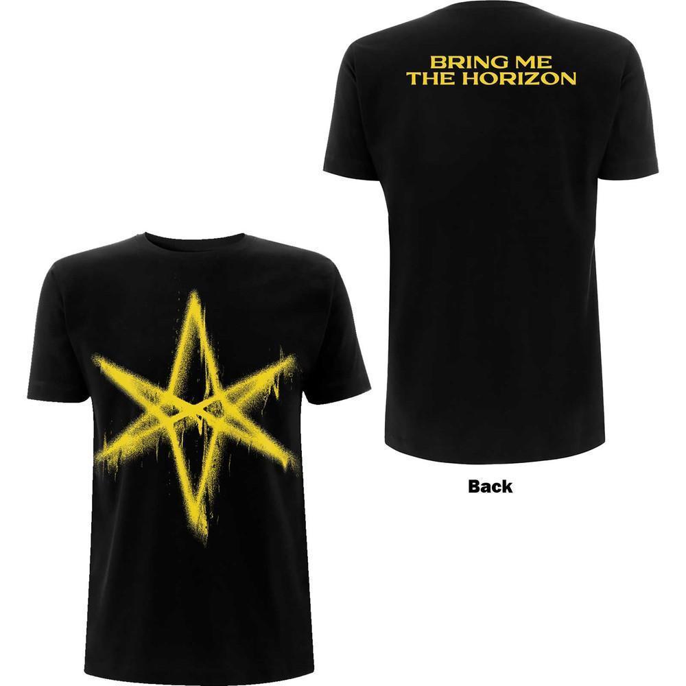 Bring Me The Horizon Unisex T-Shirt Spray Hex Back Print 2 Sided
